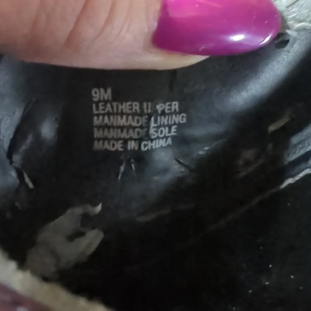 Black Leather Wood Platform Clogs With Studs - Picture 7 of 10